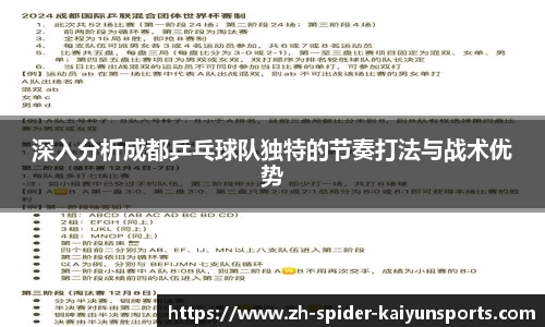 深入分析成都乒乓球队独特的节奏打法与战术优势